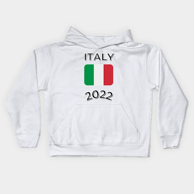 Italy 2022 Ver 2 Kids Hoodie by AnastasioArts